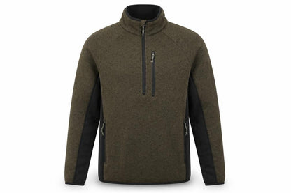 Mountain Warehouse Men Green L Half Zip Fleece Sweatshirt Outdoor