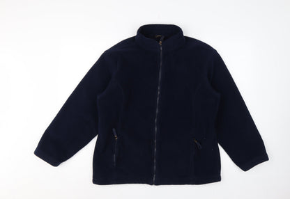 M&S St Michael Women’s Navy Blue UK 18 Fleece Full Zip Jacket