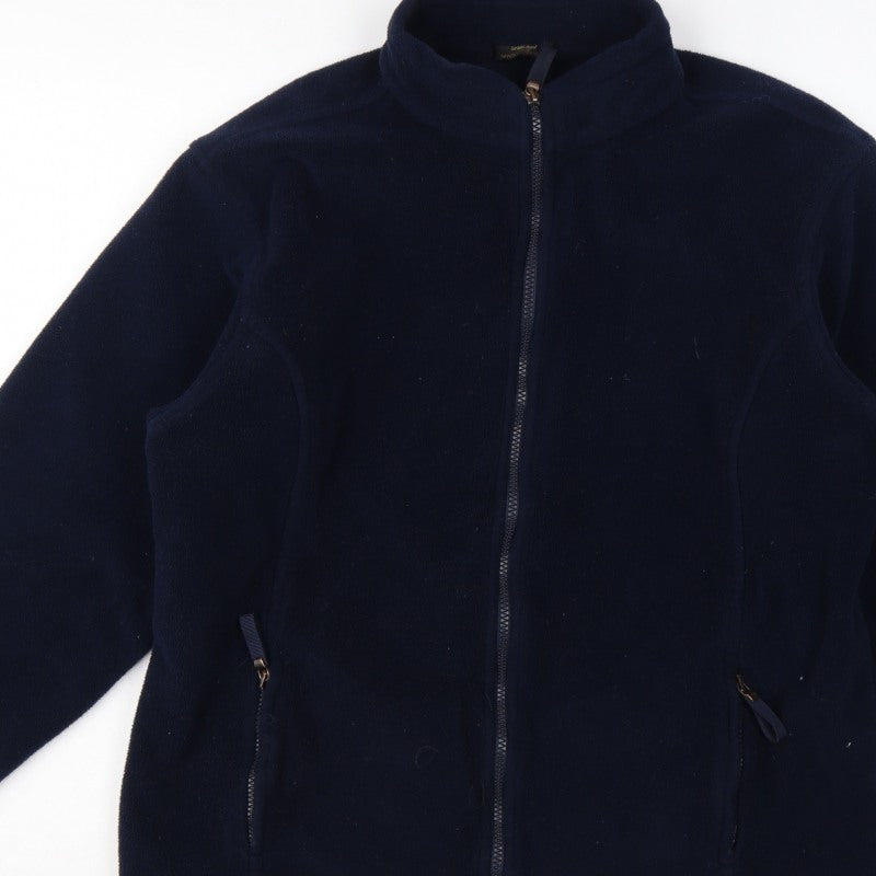 M&S St Michael Women’s Navy Blue UK 18 Fleece Full Zip Jacket