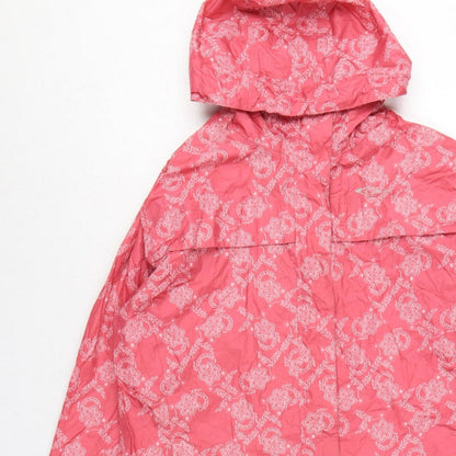 Gelert Women’s Pink UK 12 Floral Hooded Waterproof Rain Jacket