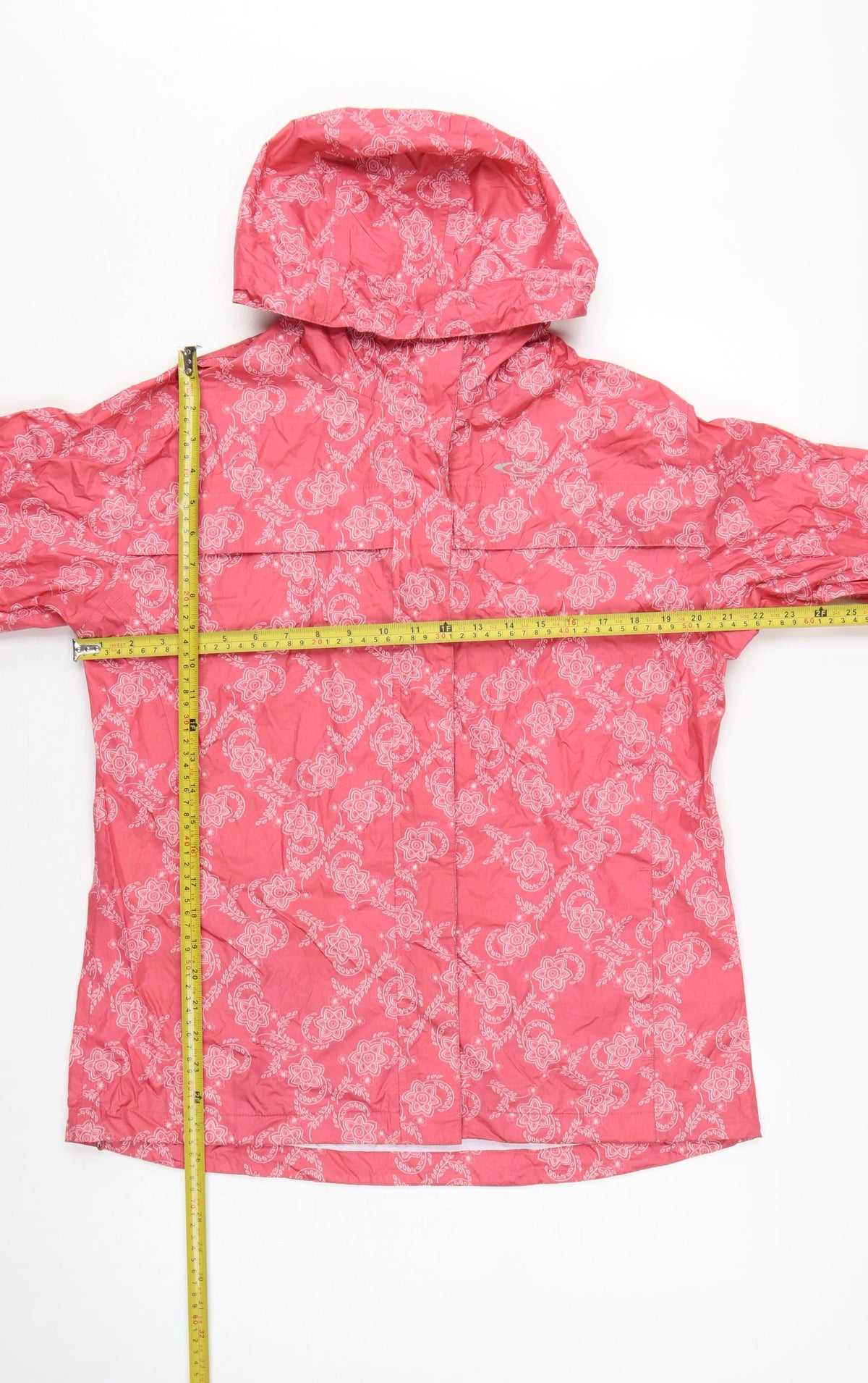 Gelert Women’s Pink UK 12 Floral Hooded Waterproof Rain Jacket