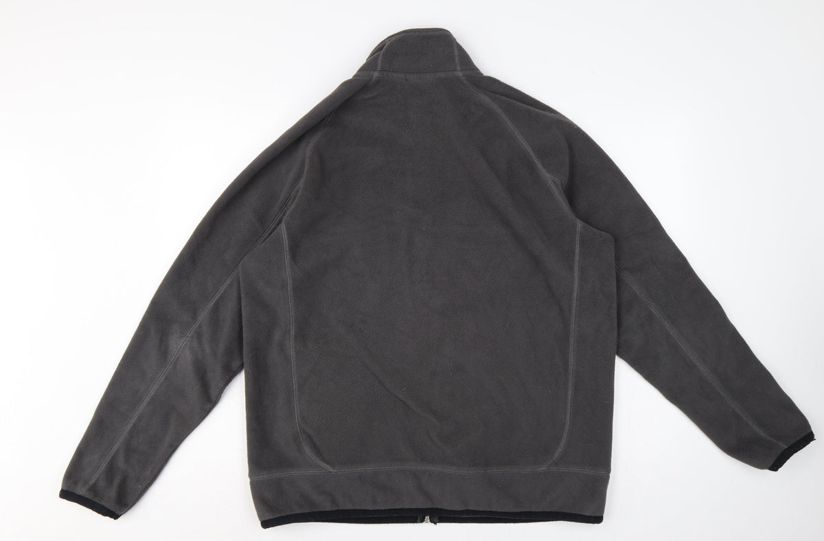 Next Sport Men’s Grey L Full Zip Fleece Jacket Outdoor Walking