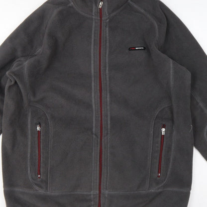 Next Sport Men’s Grey L Full Zip Fleece Jacket Outdoor Walking