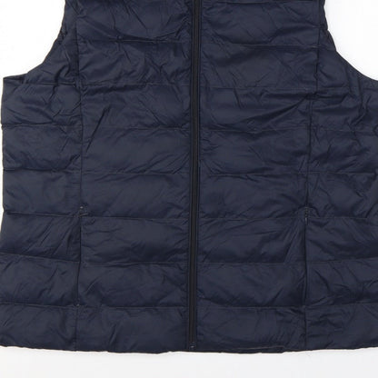 Marks and Spencer Women’s Navy Size 20 Feather Down Puffer Gilet