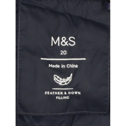 Marks and Spencer Women’s Navy Size 20 Feather Down Puffer Gilet