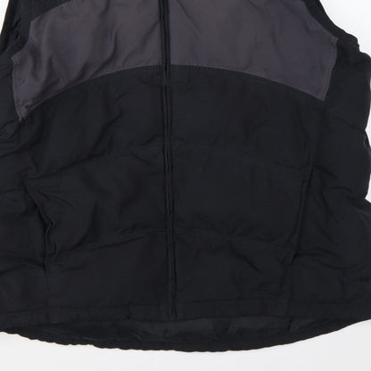 Reebok Men’s Black Grey 3XL Padded Bodywarmer Gilet Full Zip