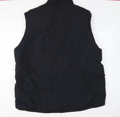 Reebok Men’s Black Grey 3XL Padded Bodywarmer Gilet Full Zip