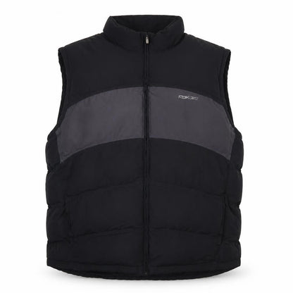 Reebok Men’s Black Grey 3XL Padded Bodywarmer Gilet Full Zip
