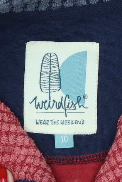 Weird Fish Women’s Red Size 10 1/4 Zip Fleece Sweatshirt