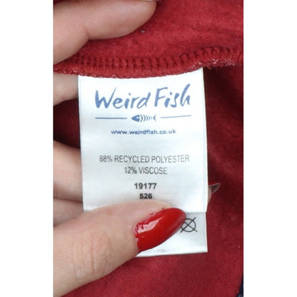 Weird Fish Women’s Red Size 10 1/4 Zip Fleece Sweatshirt
