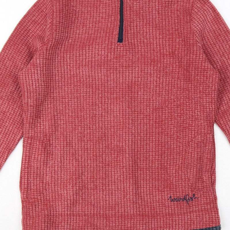 Weird Fish Women’s Red Size 10 1/4 Zip Fleece Sweatshirt