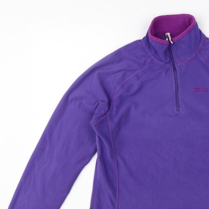 Mountain Warehouse Women’s Purple UK 12 Pullover 1/4 Zip Fleece Sweatshirt