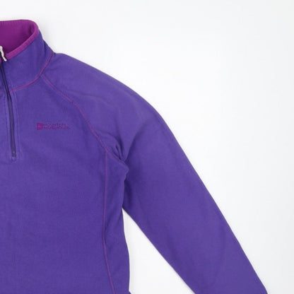 Mountain Warehouse Women’s Purple UK 12 Pullover 1/4 Zip Fleece Sweatshirt