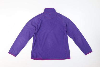 Mountain Warehouse Women’s Purple UK 12 Pullover 1/4 Zip Fleece Sweatshirt