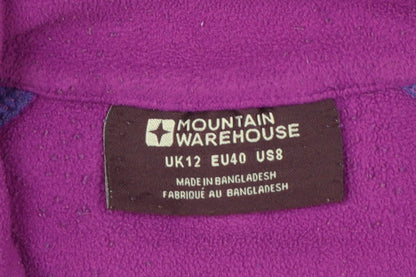 Mountain Warehouse Women’s Purple UK 12 Pullover 1/4 Zip Fleece Sweatshirt