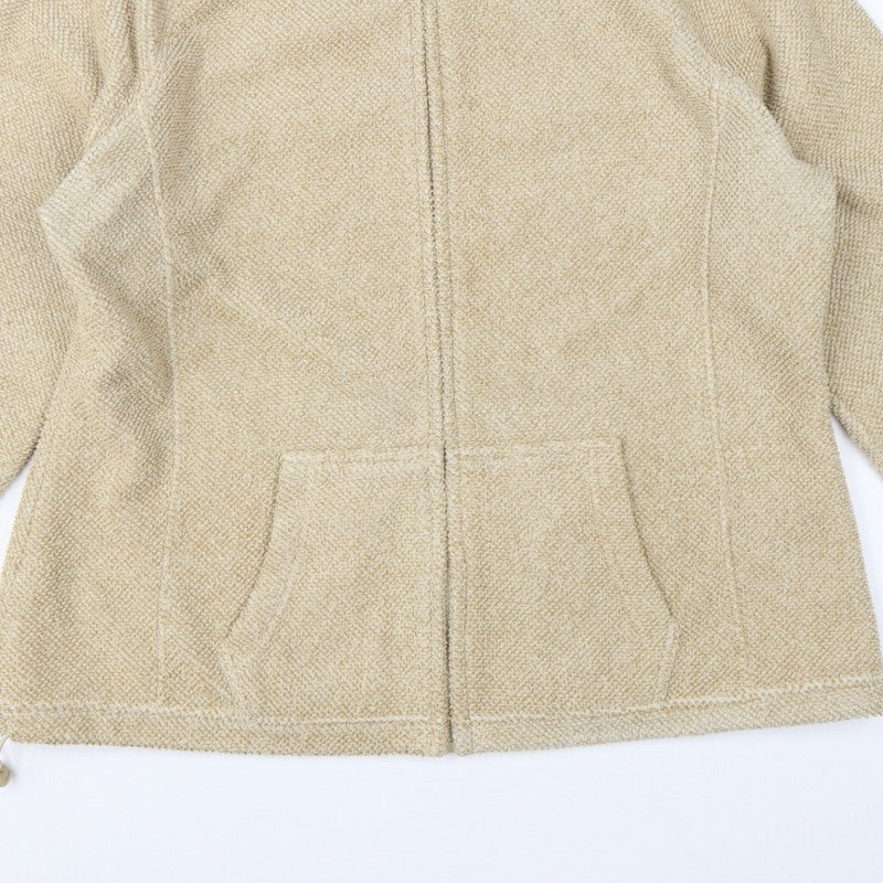 Marks & Spencer Women Beige UK 20 Fleece Full Zip Jacket Pockets