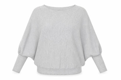 Phase Eight Women Grey M Fine Knit Crew Neck Pullover Jumper