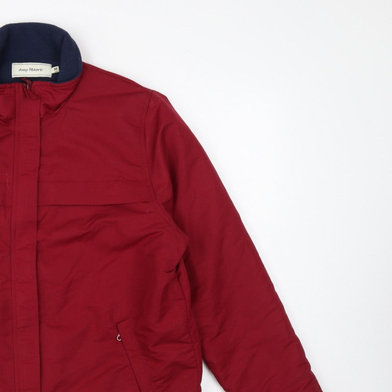 Amy Moore Women’s Red M Padded Full Zip Jacket Collared