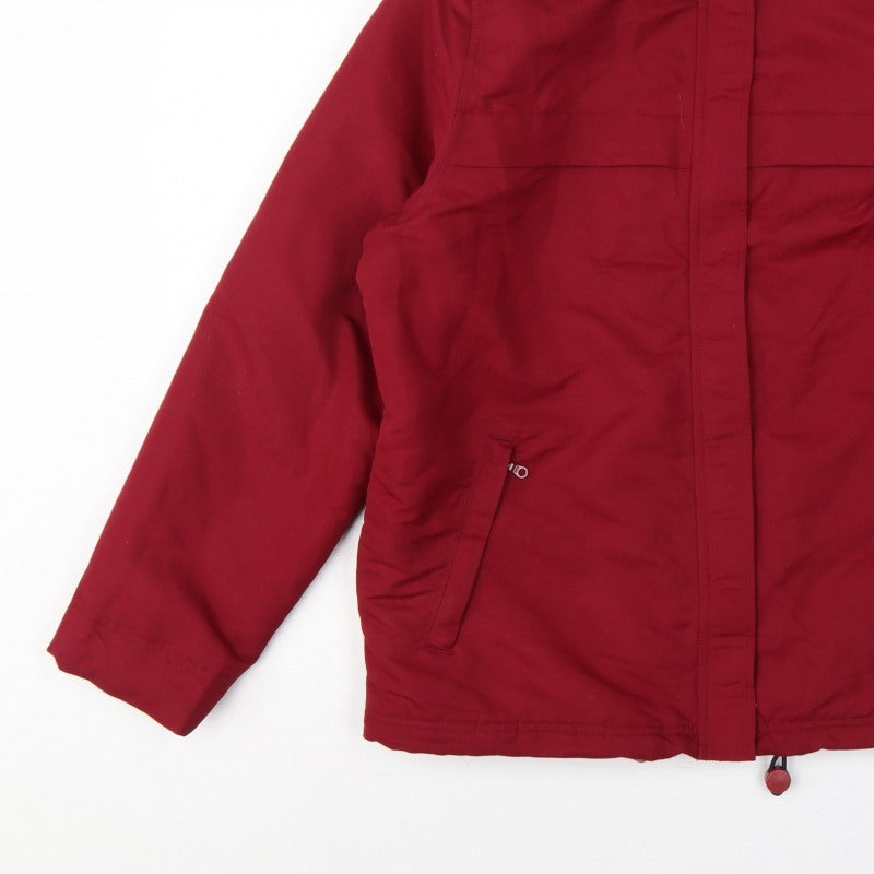 Amy Moore Women’s Red M Padded Full Zip Jacket Collared