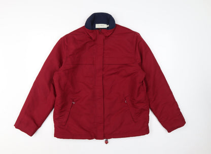 Amy Moore Women’s Red M Padded Full Zip Jacket Collared