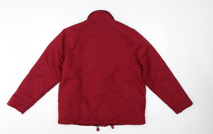 Amy Moore Women’s Red M Padded Full Zip Jacket Collared