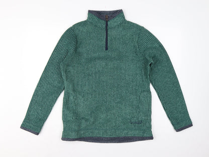Weird Fish Women’s Green Size 10 Quarter Zip Fleece Sweatshirt