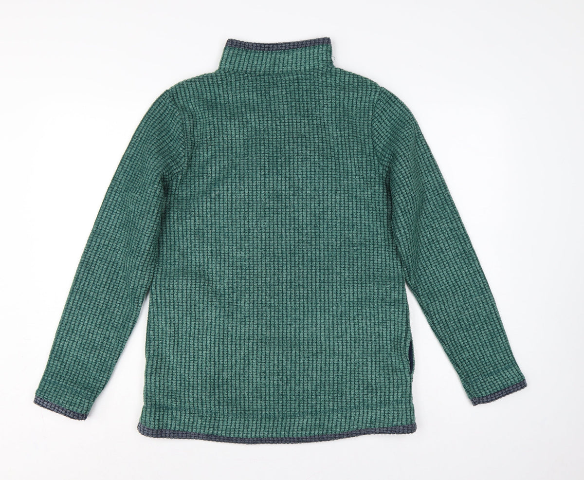 Weird Fish Women’s Green Size 10 Quarter Zip Fleece Sweatshirt
