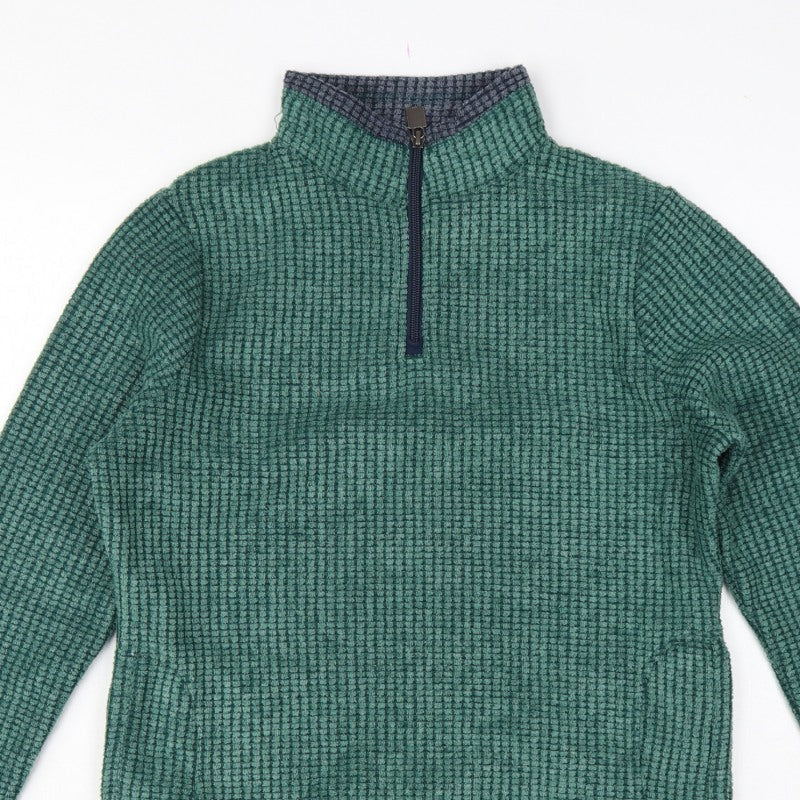 Weird Fish Women’s Green Size 10 Quarter Zip Fleece Sweatshirt