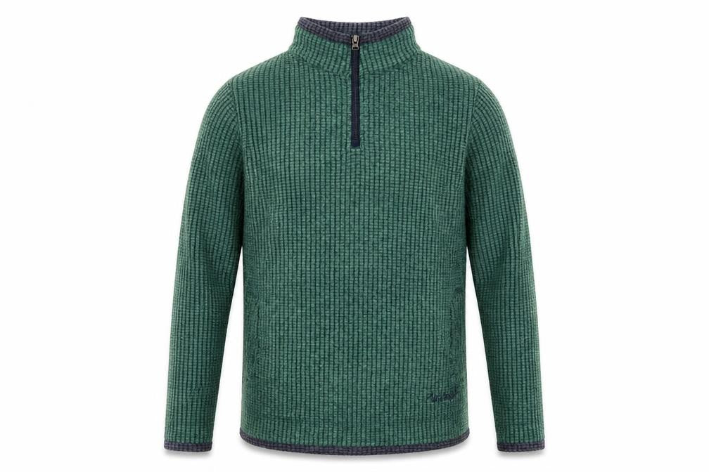Weird Fish Women’s Green Size 10 Quarter Zip Fleece Sweatshirt