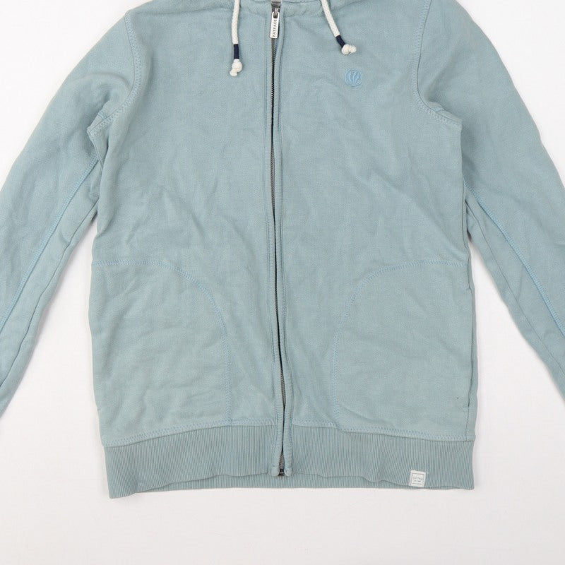 Fat Face Men’s Blue XS Full Zip Hooded Fleece Hoodie Pockets