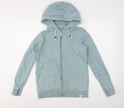 Fat Face Men’s Blue XS Full Zip Hooded Fleece Hoodie Pockets