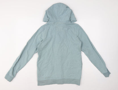 Fat Face Men’s Blue XS Full Zip Hooded Fleece Hoodie Pockets