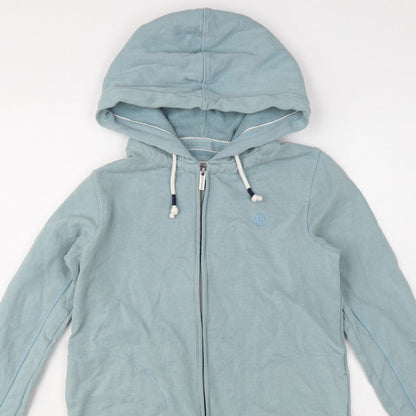 Fat Face Men’s Blue XS Full Zip Hooded Fleece Hoodie Pockets