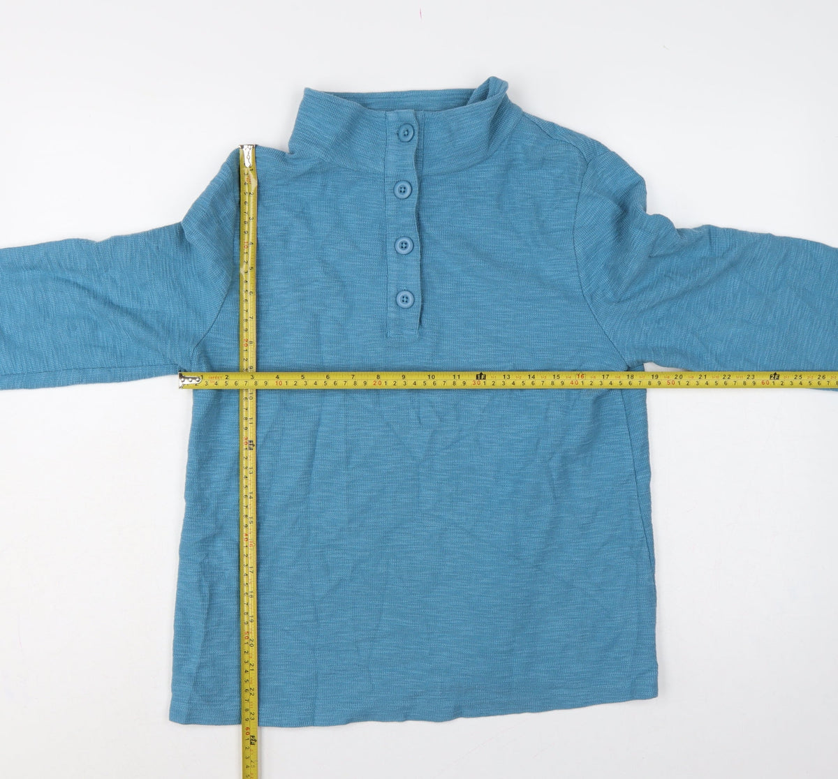 Seasalt Cornwall Women’s Blue UK 10 Organic Cotton Henley Sweatshirt