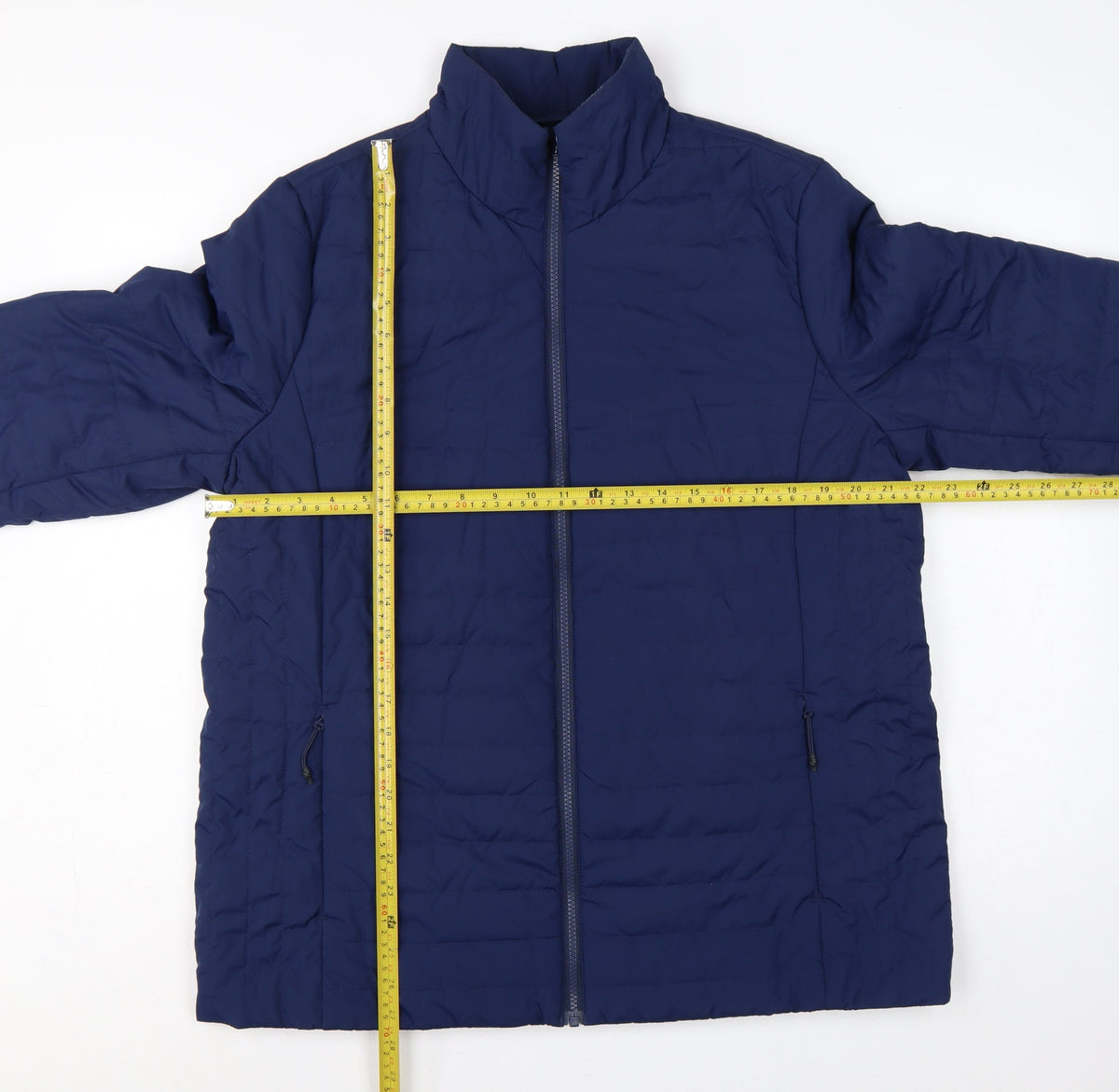 Land's End Women’s Blue XL Quilted Puffer Jacket Full Zip