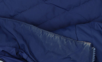 Land's End Women’s Blue XL Quilted Puffer Jacket Full Zip