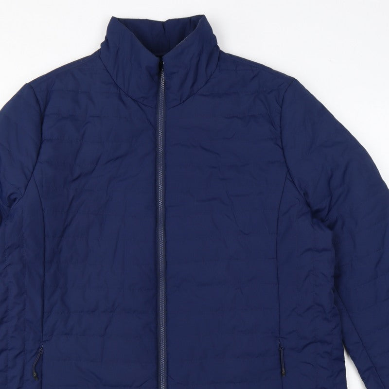 Land's End Women’s Blue XL Quilted Puffer Jacket Full Zip