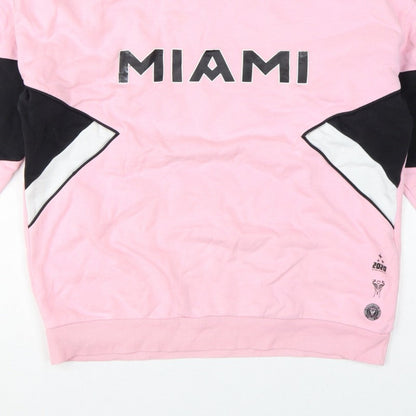 M&S Girls Pink 11-12 Years Pullover MLS Miami Colourblock Sweatshirt