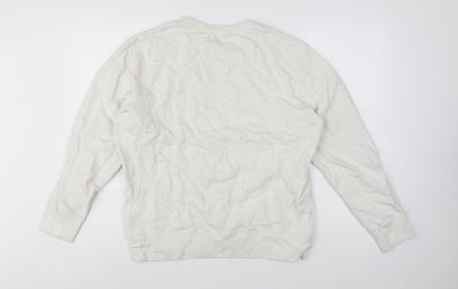 Polo Ralph Lauren Men’s White L Crew Neck Pullover Sweatshirt Logo