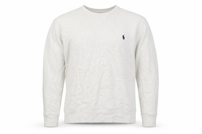 Polo Ralph Lauren Men’s White L Crew Neck Pullover Sweatshirt Logo