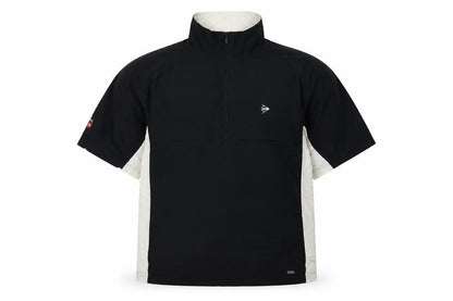 Dunlop Golf Men’s Black White XL Short Sleeve 1/2 Zip Windbreaker