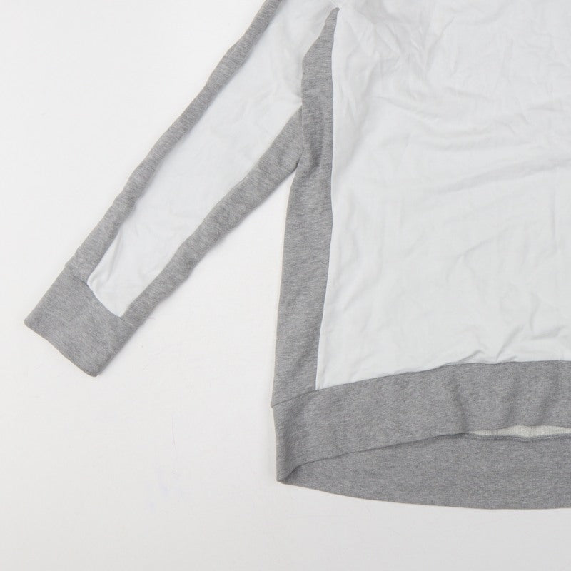 Sweaty Betty Women's Grey White M Colourblock Zip Sweatshirt Pullover