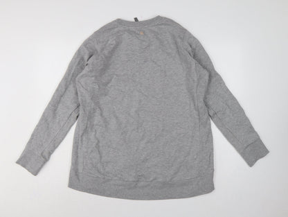 Sweaty Betty Women's Grey White M Colourblock Zip Sweatshirt Pullover