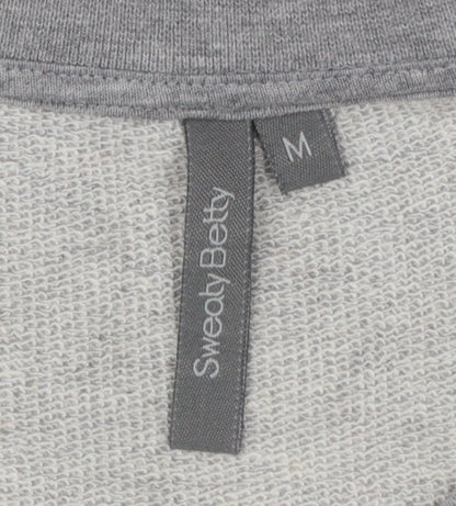 Sweaty Betty Women's Grey White M Colourblock Zip Sweatshirt Pullover