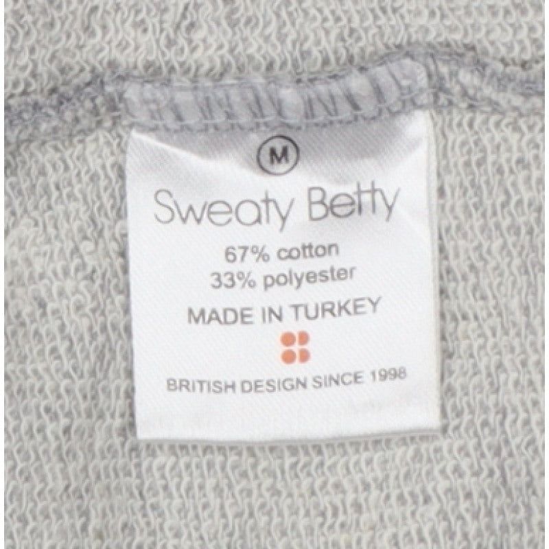 Sweaty Betty Women's Grey White M Colourblock Zip Sweatshirt Pullover