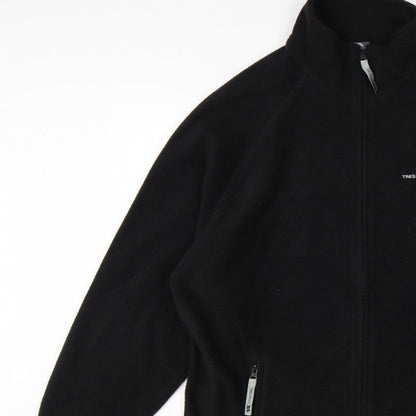 Trespass Men’s Black L Fleece Full Zip Outdoor Jacket Stand-Up Collar