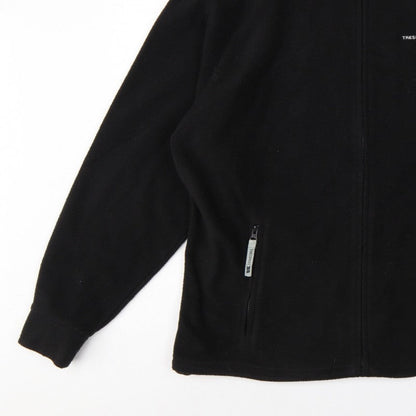 Trespass Men’s Black L Fleece Full Zip Outdoor Jacket Stand-Up Collar