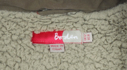 Boden Women’s Brown UK 8 Hooded Down Padded Puffer Gilet Waistcoat
