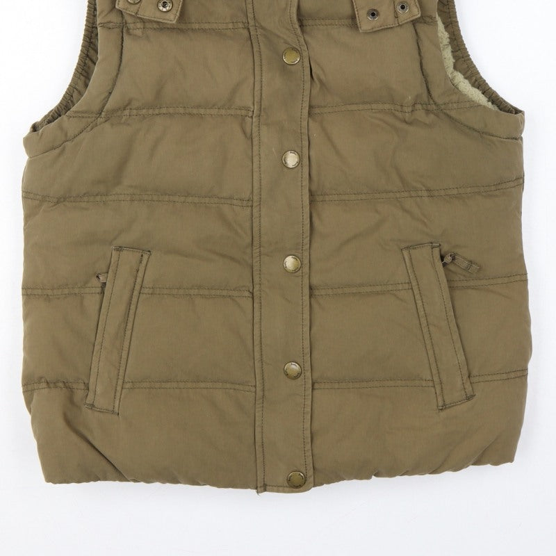 Boden Women’s Brown UK 8 Hooded Down Padded Puffer Gilet Waistcoat