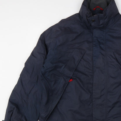ES Sport Men’s Blue L Padded Parka Jacket Full Zip Outdoor